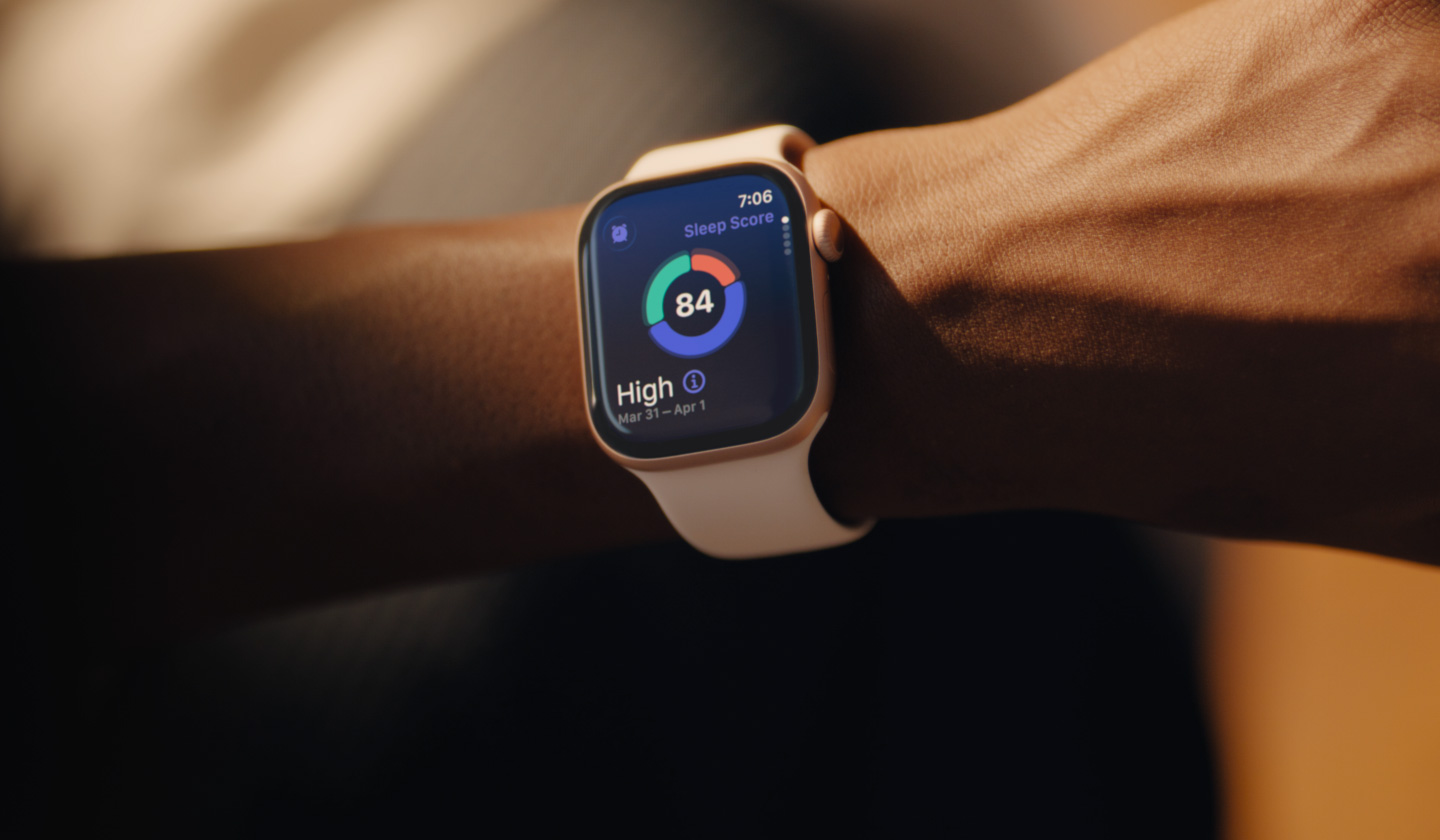 A person gets a possible hypertension notification on Apple Watch Series 11