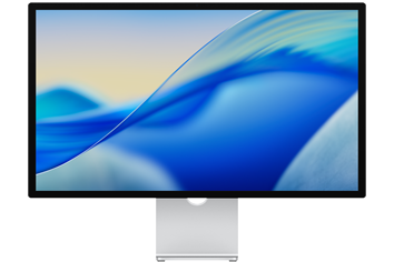 Studio Display showing a colorful screen