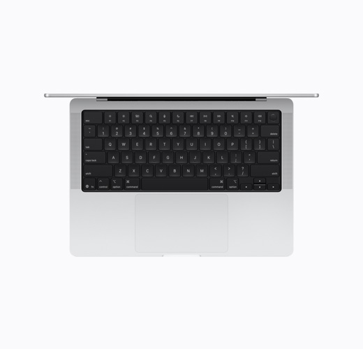 MacBook, Silver color, top interior, open