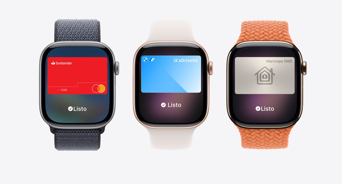 Apple Watch Series 11, Apple Pay en la pantalla, Apple Card, Apple Wallet, tarjeta de transporte, llave de la casa
