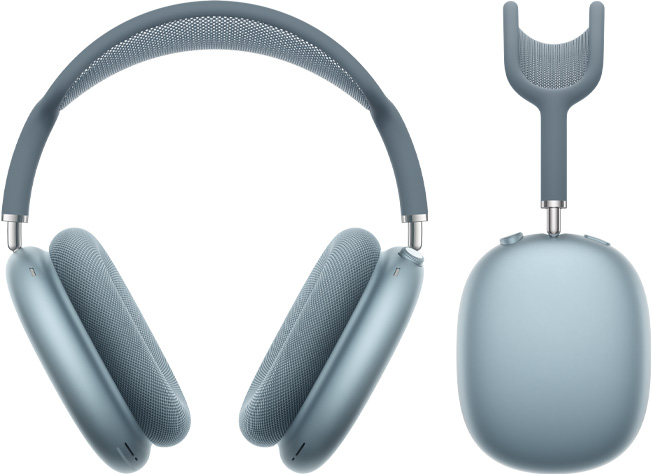 AirPods Max Blue tulistas eest ja küljelt