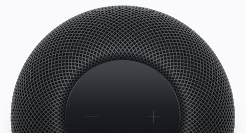 HomePod, Midnight color, top exterior