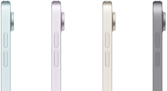 iPad Air w czterech różnych kolorach