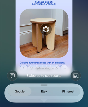 ميزة الذكاء المرئي قيد الاستخدام