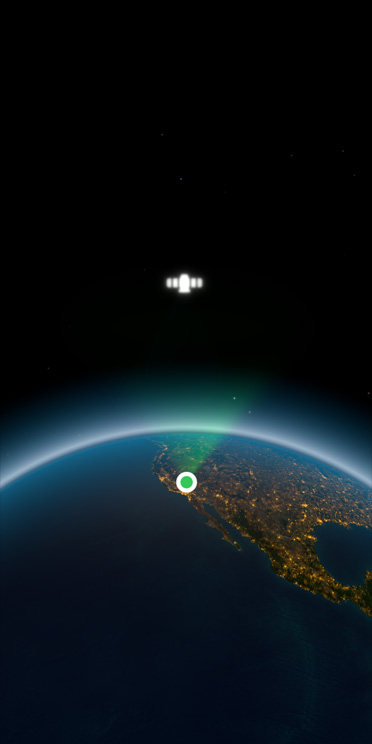 Overhead zoomed out photo of Earth